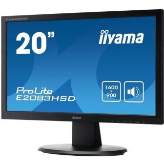 Ecran PC - IIYAMA ProLite E2083HSD-B1 - 19 - 5 1600x900 - VGA - DVI -