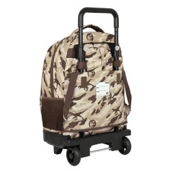 Cartable à roulettes Jurassic World Dominion Marron 33 X 45 X 22 cm