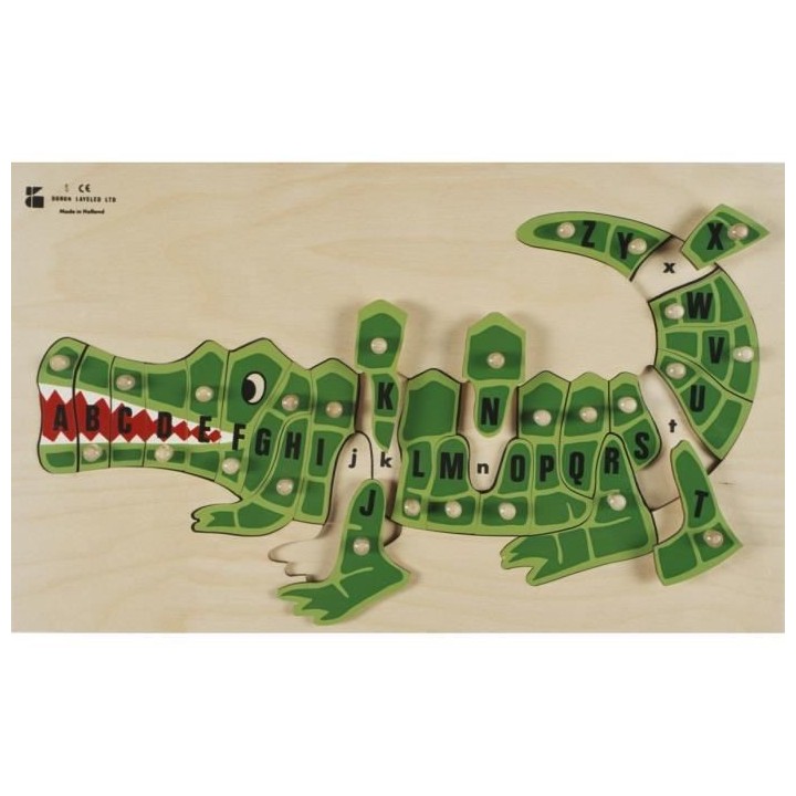 BSM Jouet d'encastrement ABC L'Alligator