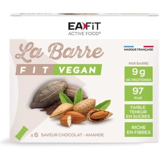 EAFIT - La barre FIT VEGAN Chocolat/Amande - Etui de 6