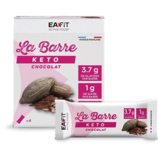 EAFIT - La barre KETO Chocolat - Boîte de 4 barres