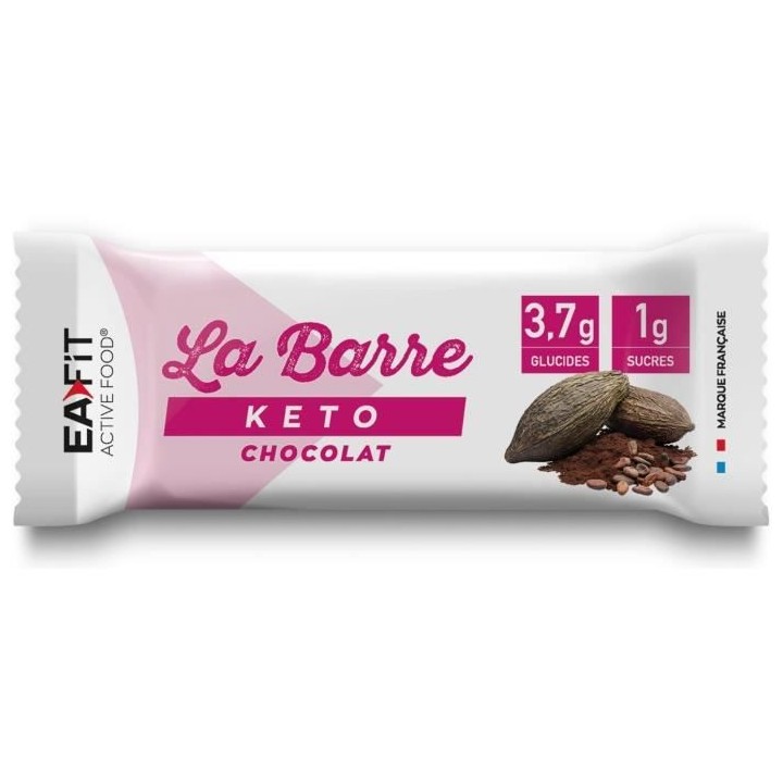 EAFIT - La barre KETO Chocolat - Boîte de 4 barres