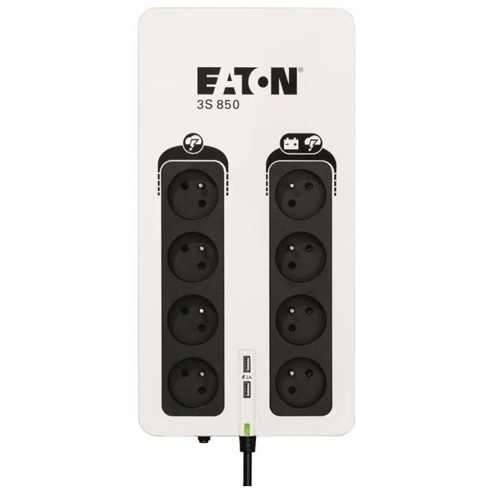 Onduleur/Multiprise/Parafoudre - EATON 3S 850 FR - Off-line UPS - 3S85