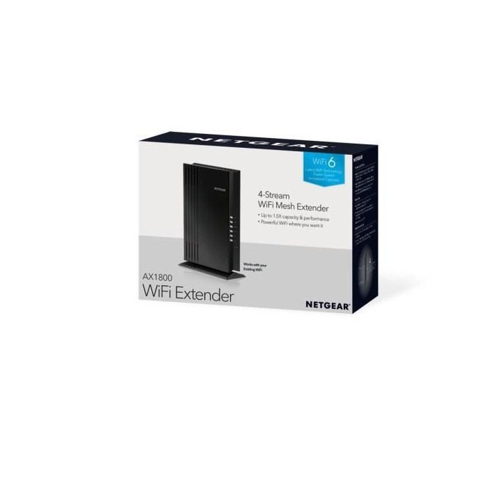 NETGEAR Répéteur WiFi Mesh EAX20 WiFi 6 AX1800 - 4 Ports Gigabit