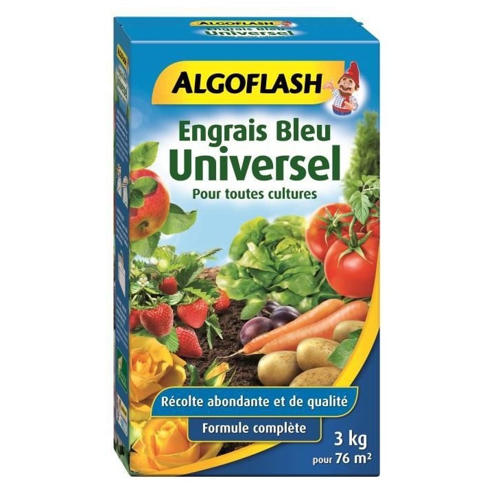 ALGOFLASH Engrais bleu Universel - 3 kg