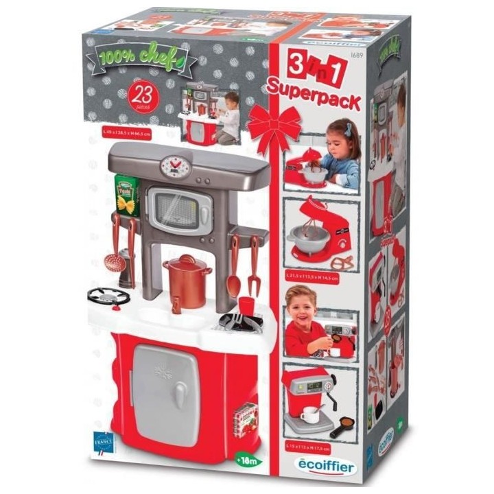 Super Pack cuisine 3 en 1 - ECOIFFIER - A partir de 18 mois