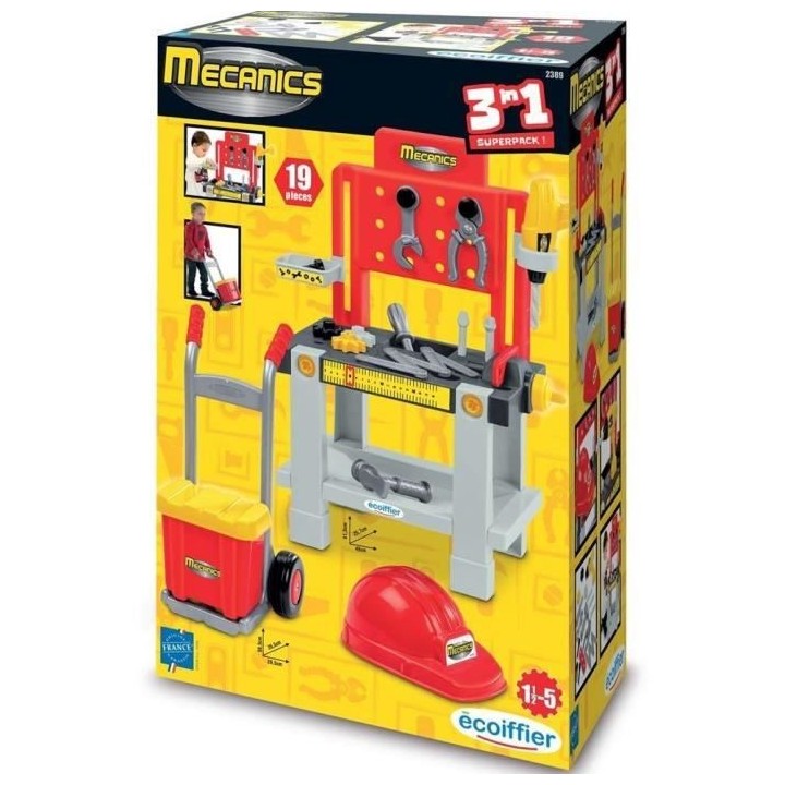 Super Pack Mécanics - ECOIFFIER - A partir de 18 mois