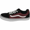 Chaussures casual homme Vans Ward Deluxe Bordeaux Noir