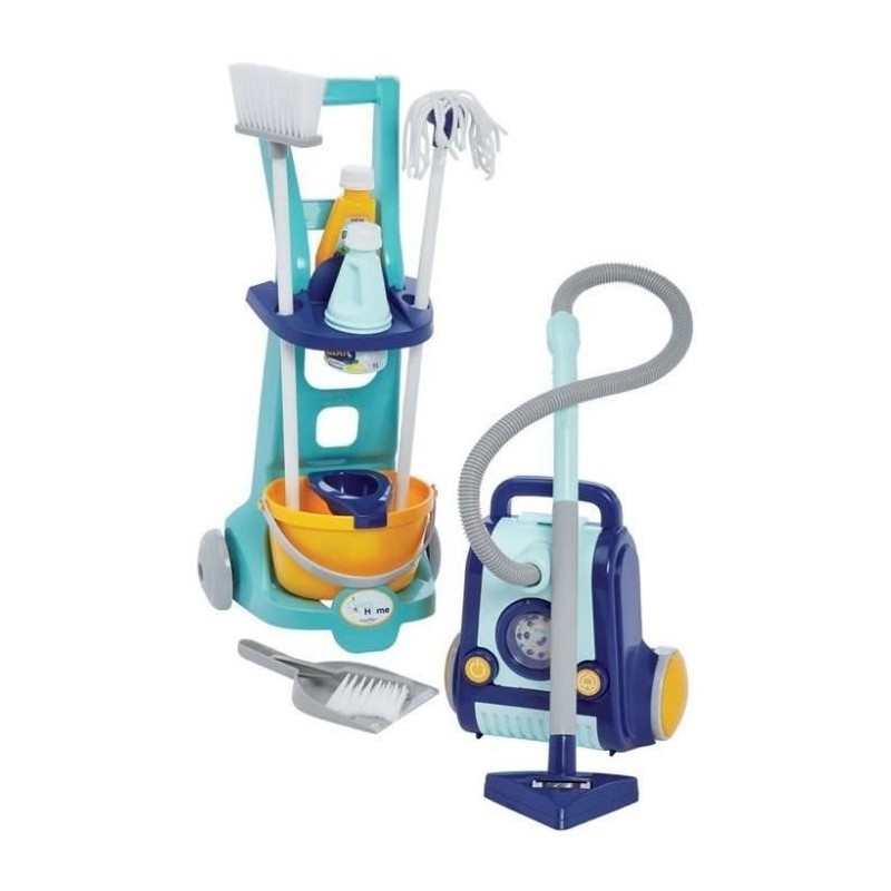 Chariot ménage + aspirateur - ECOIFFIER - A partir de 3 ans