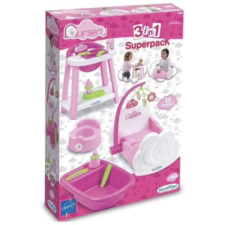 3 en 1 nursery - ECOIFFIER - A partir de 18 mois