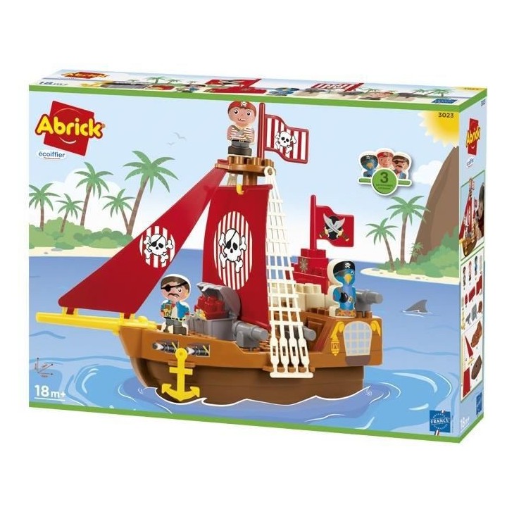 Bateau pirate - Jeu de construction - A partir de 18 mois - ABRICK