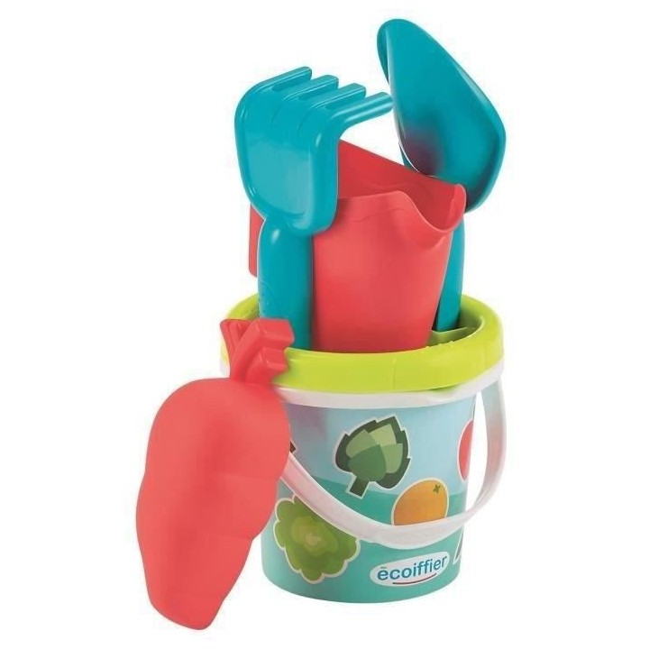 Seau garni décor jardin 12 cm