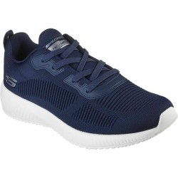 Chaussures de Sport pour Homme Skechers Squad Bleu Bleu foncé