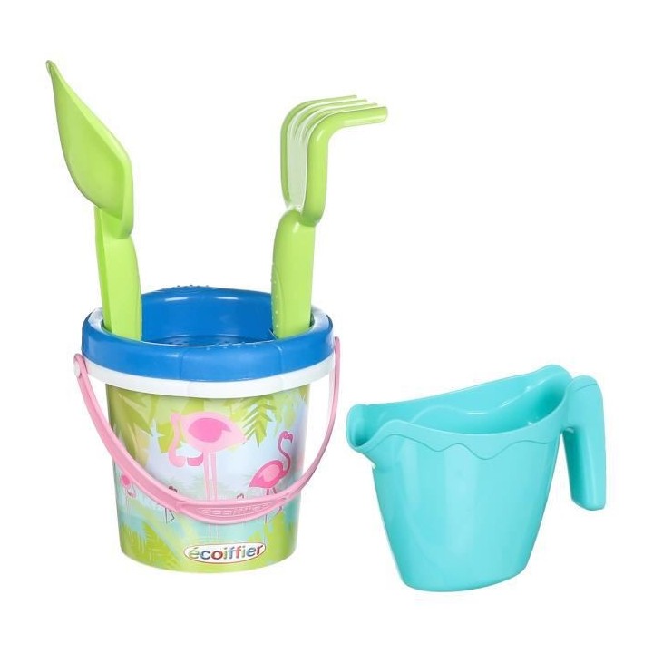 Ecoiffier Seau garni décor Flamant rose 12 cm 683