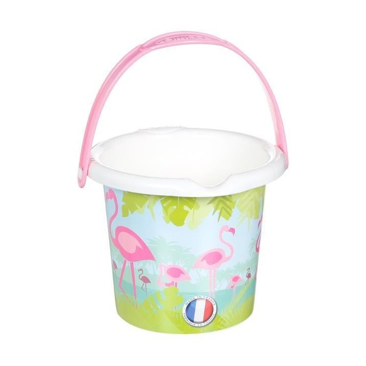 Ecoiffier Seau garni décor Flamant rose 12 cm 683