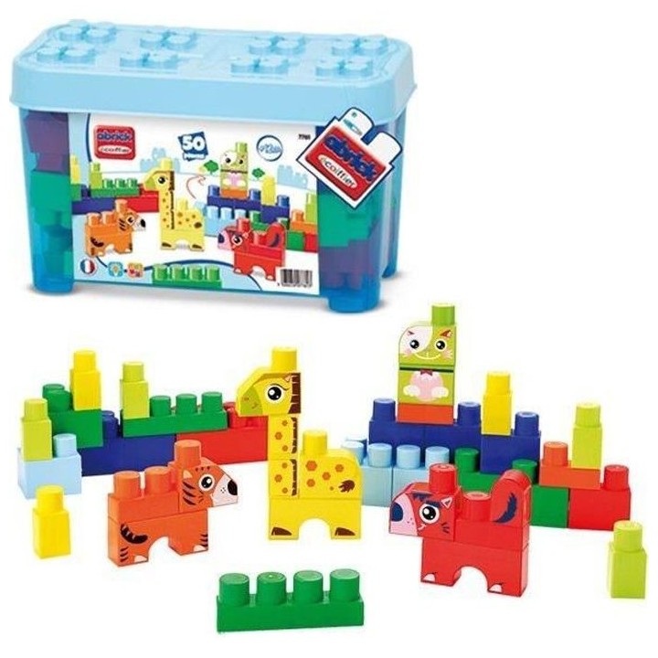 LES MAXI Baril Animaux Bleu Construction Premier Âge