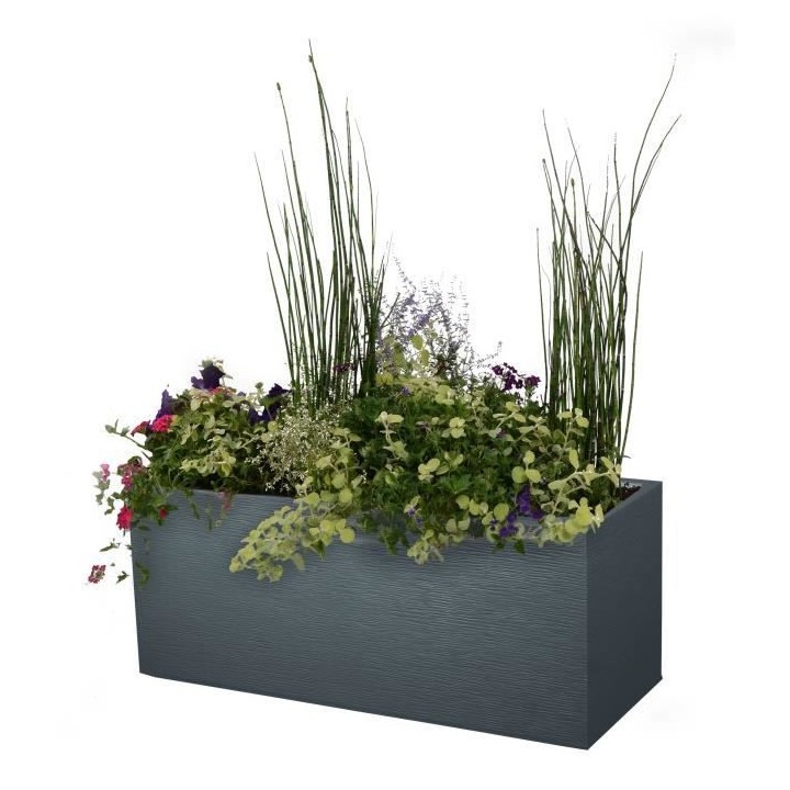 EDA Jardiniere Graphit - 99,5 x 39 x 43 cm - 97,6 L - Gris anthracite