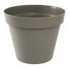 EDA Pot de fleur rond Toscane - Ø 48 x H 40 cm - 43 L - Taupe