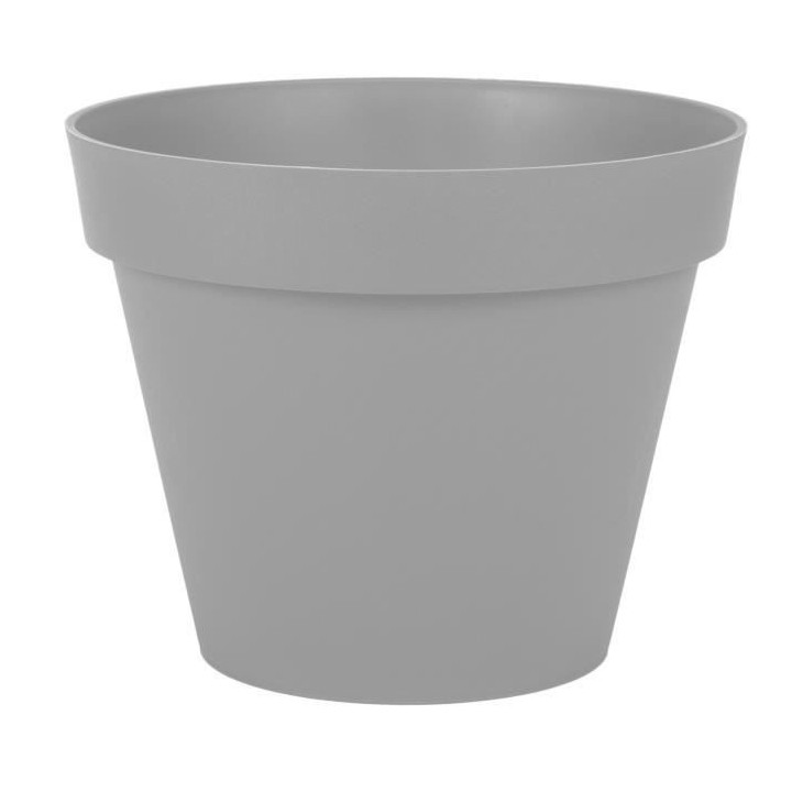 EDA Pot rond Toscane - 30 cm - 10 L - Gris béton