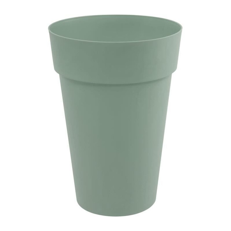 EDA PLASTIQUE - Pot de fleur/Vase haut Toscane - 67L - Ø 46 x 65 cm - Vert laurier