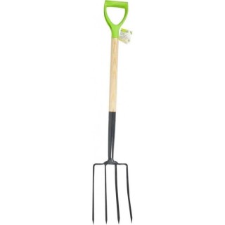 Fourche beche - 4 dents en métal - 105 x 20 x 5 cm