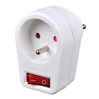 Fiche et interrupteur KINZO - 16A - Protection enfant