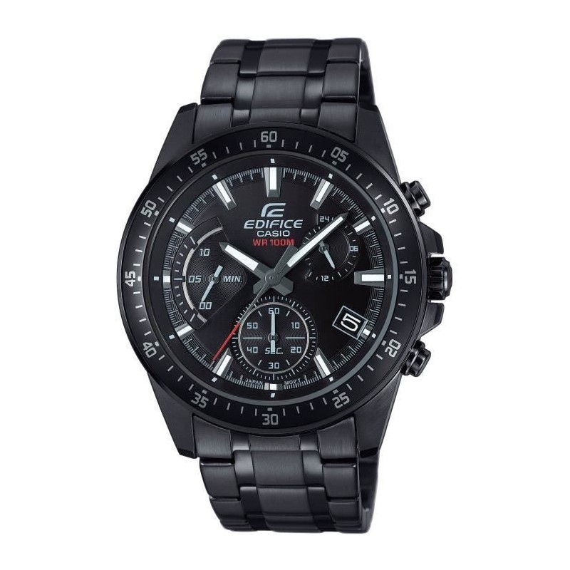 CASIO - Montre en acier inoxydable - EDIFICE - Noir