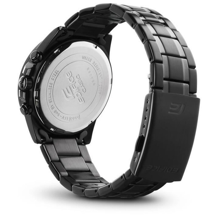 CASIO - Montre en acier inoxydable - EDIFICE - Noir