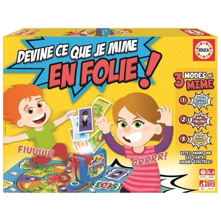Devine Ce Que Je Mime En Folie - Jeux De Société enfant - EDUCA