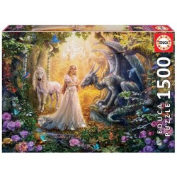 EDUCA Puzzle 1500 Dragon,...