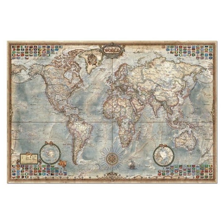 EDUCA Puzzle 4000 Pieces - Mappemonde