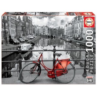 EDUCA - Puzzle - 1000 AMSTERDAM, HOLLANDE COLOURED BLACK & WHITE
