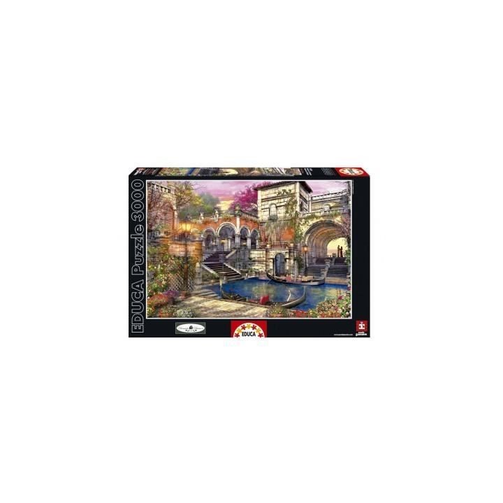 Puzzle 3000 pieces Romance a Venise - EDUCA