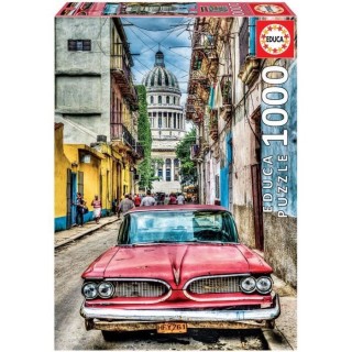 EDUCA - Puzzle - 1000 VOITURE VINTAGE A LA HAVANE