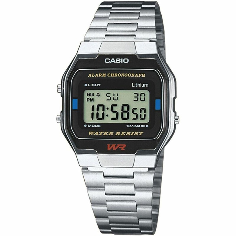 Montre Unisexe Casio A163WA-1QES Acier inoxydable Numérique