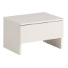 PARISOT Ensemble chambre lit 140x190 cm + 2 chevets blanc brillant - L 146 x P 75 x H 195 cm - EDEN