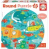 EDUCA - Puzzle - Puzzle rond sous la mer 28 pcs