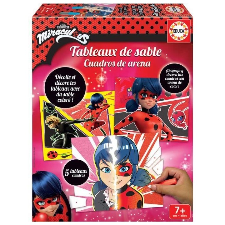 EDUCA - Tableaux de sable Miraculous Ladybug