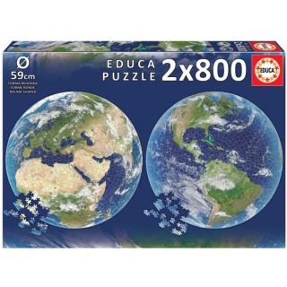 EDUCA Puzzle - 2 x 800 Planete Terre