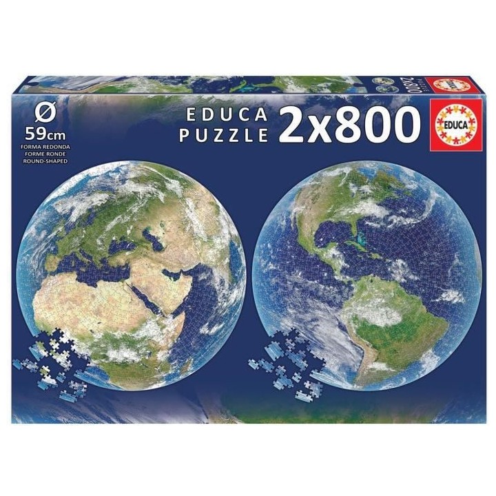 EDUCA Puzzle - 2 x 800 Planete Terre