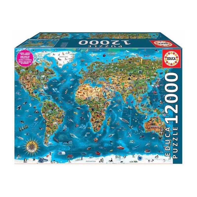 EDUCA - Puzzle - 12000 Merveilles du monde