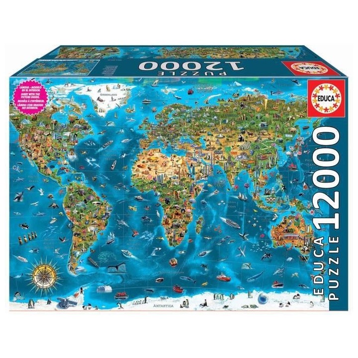 EDUCA - Puzzle - 12000 Merveilles du monde
