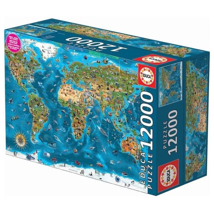 EDUCA - Puzzle - 12000 Merveilles du monde
