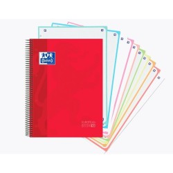 Cahier Oxford European Book 10 Microperforé Multicouleur A4 5 Pièces