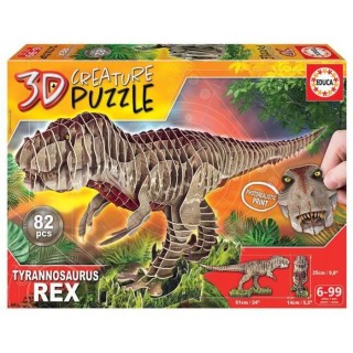 EDUCA - Puzzle - T-Rex 3D Creature Puzzle