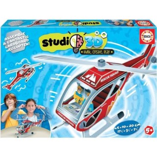 EDUCA - Puzzle - Studio 3D Hélicoptere