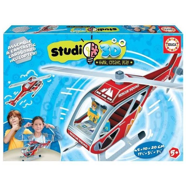 EDUCA - Puzzle - Studio 3D Hélicoptere