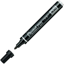 Marqueur permanent Pentel N50-BE Noir 12 Unités