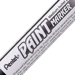 Marqueur permanent Pentel Paint Marker Blanc 12 Unités