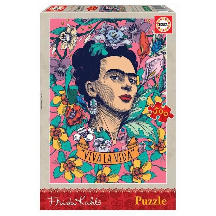 EDUCA - Puzzle - 500 Viva la vida, Frida Kahlo